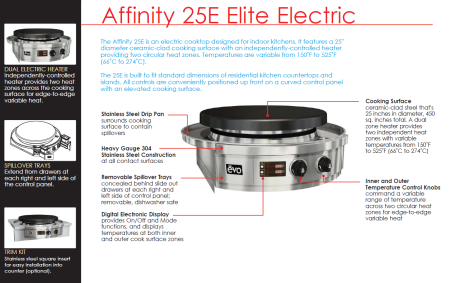 evo affinity elite indoor electric features