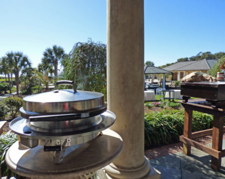 The Kiawah Resort often serves breakfast alfresco from the evo tabletop model.