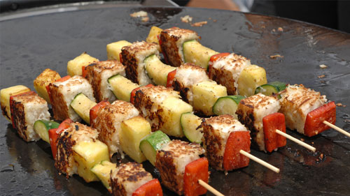 Tofu and Vegatable Kababs