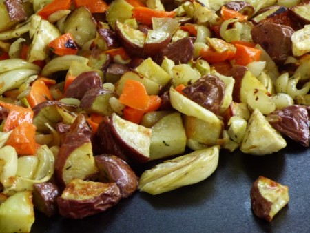 EVO grilled vegetables from chef David Viviano-st regis aspen