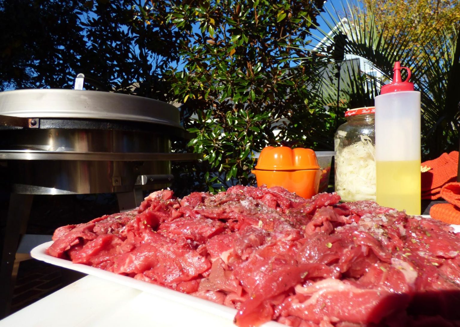 Evo Grill Recipe for Super Bowl Cheesesteaks outdoorLUX