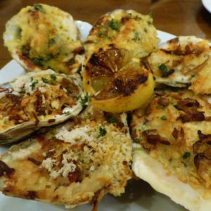 oysters rockerfeller in charleston