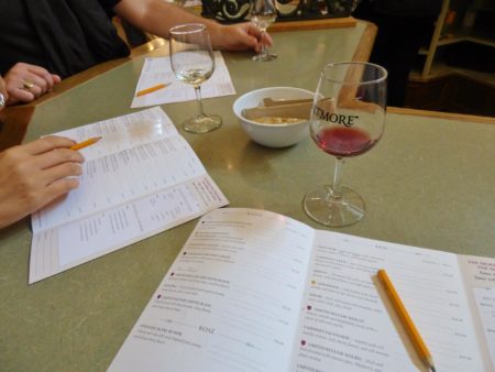An impressive number of good wines are offered to taste at the winery.
