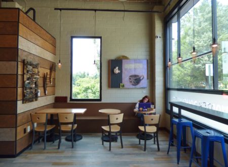 Great spot to relax with a coffee or vegan doughnut- Vortex.